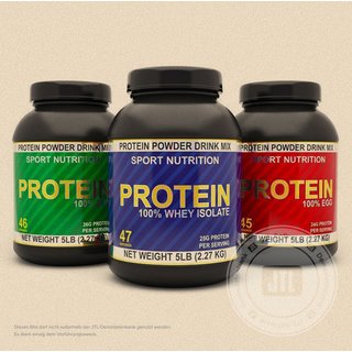 Eiwei�pulver, 2,2 kg